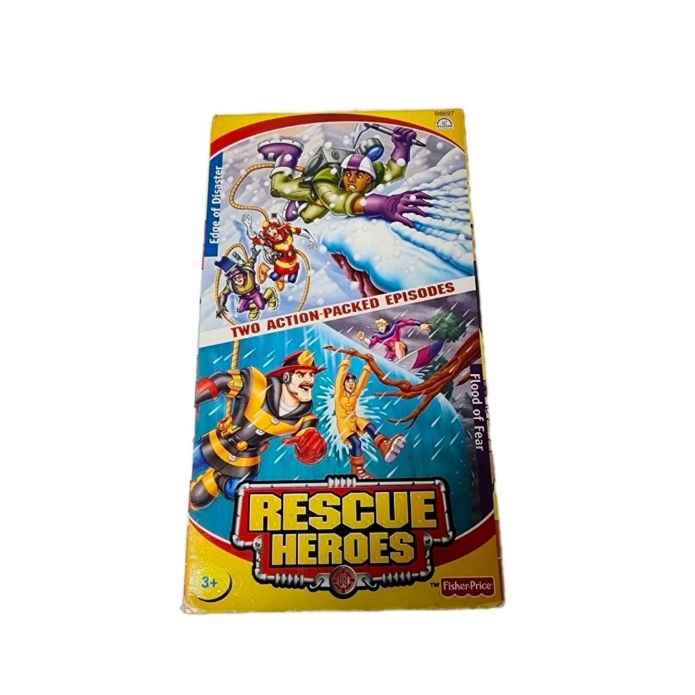 Fisher Price Rescue Heroes Edge of Disaster Flood of Fear VHS Tape